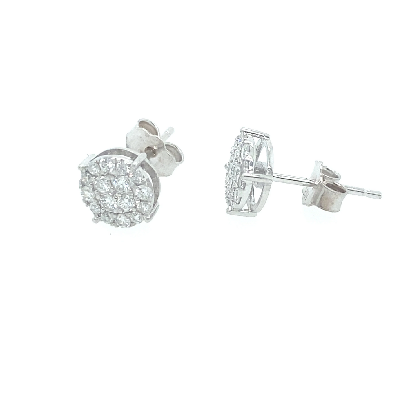 0.40Ct Diamond Stud Earrings 14k WG