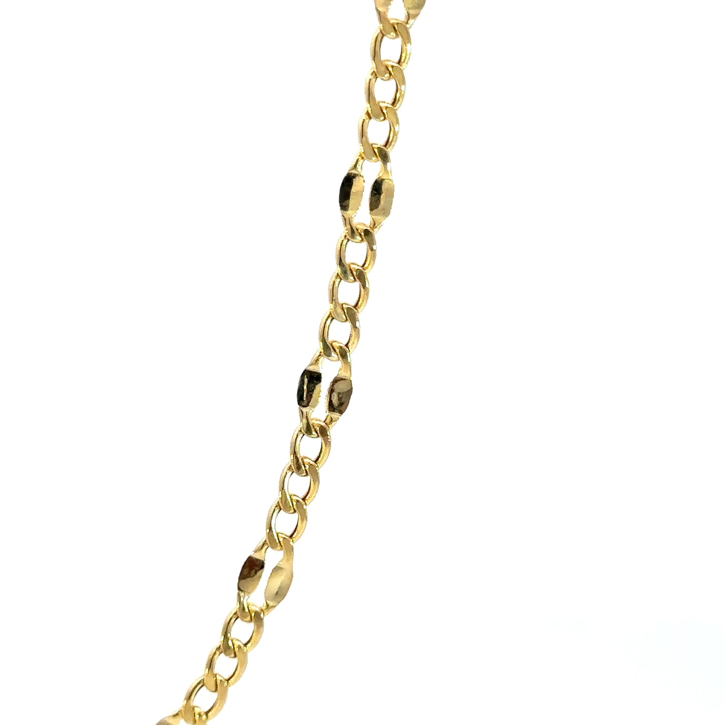 14k 4mm Hollow Mirror Figaro