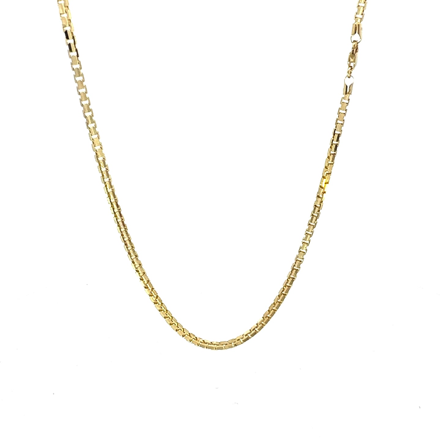 14k Concave Box Chain 2.1mm (20''=10.6gr)