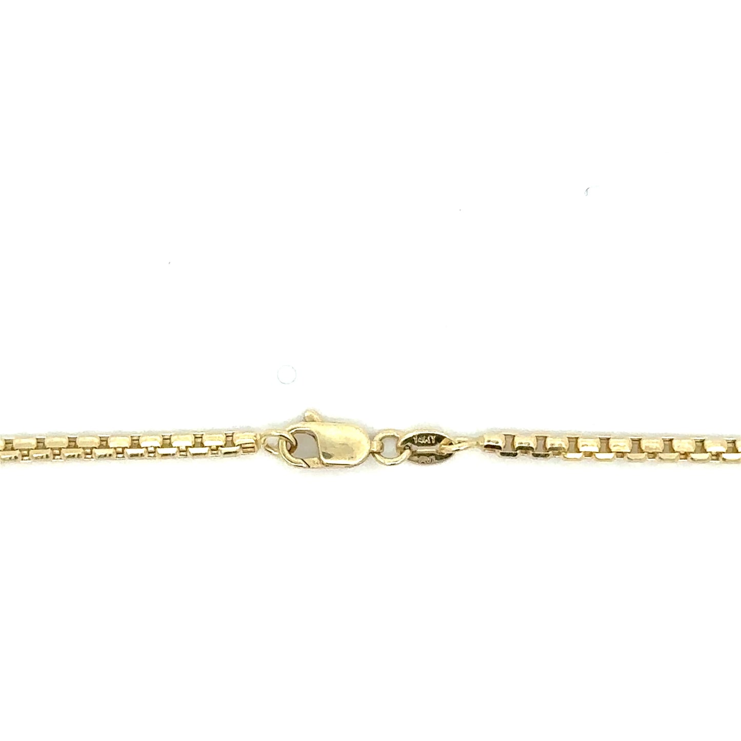 14k Hollow Round Box 2.2mm (20''=)