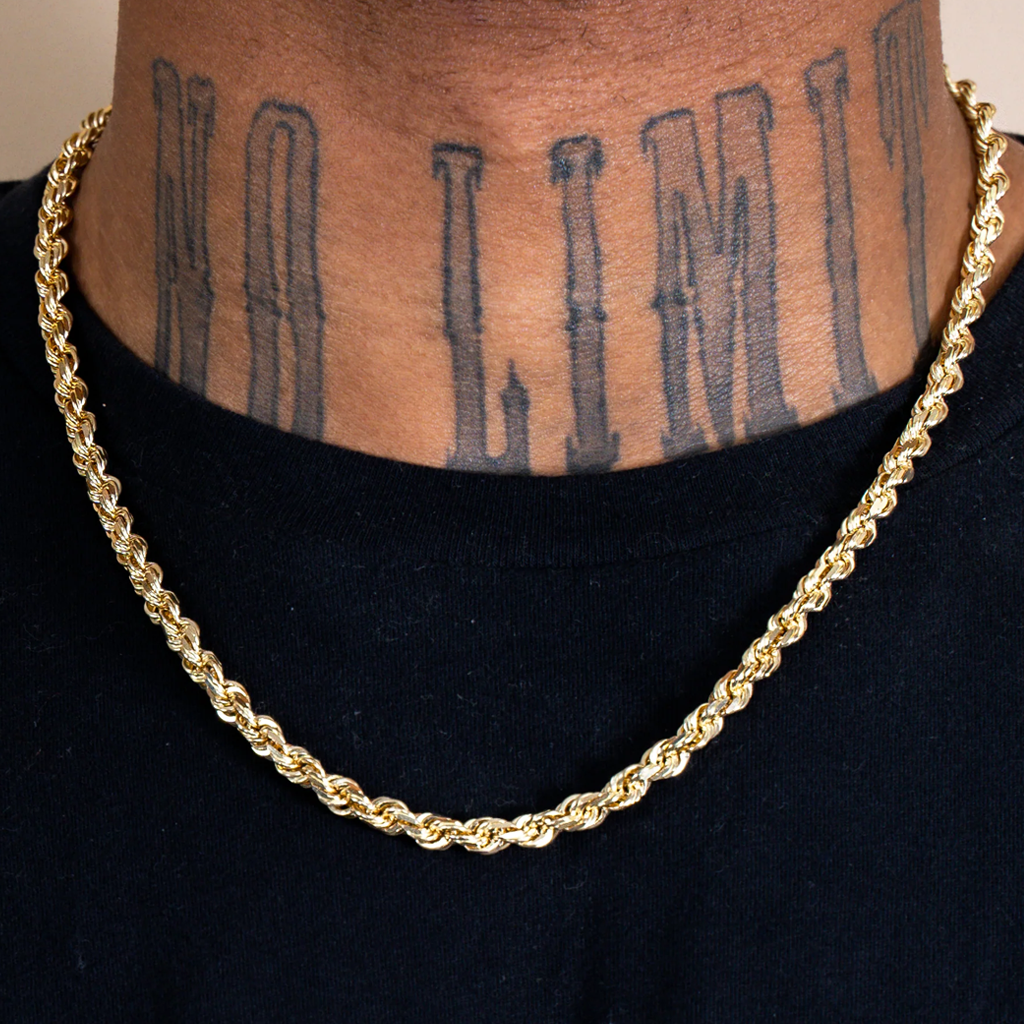 14k 6mm Hollow Rope DC (20''=13.2gr)