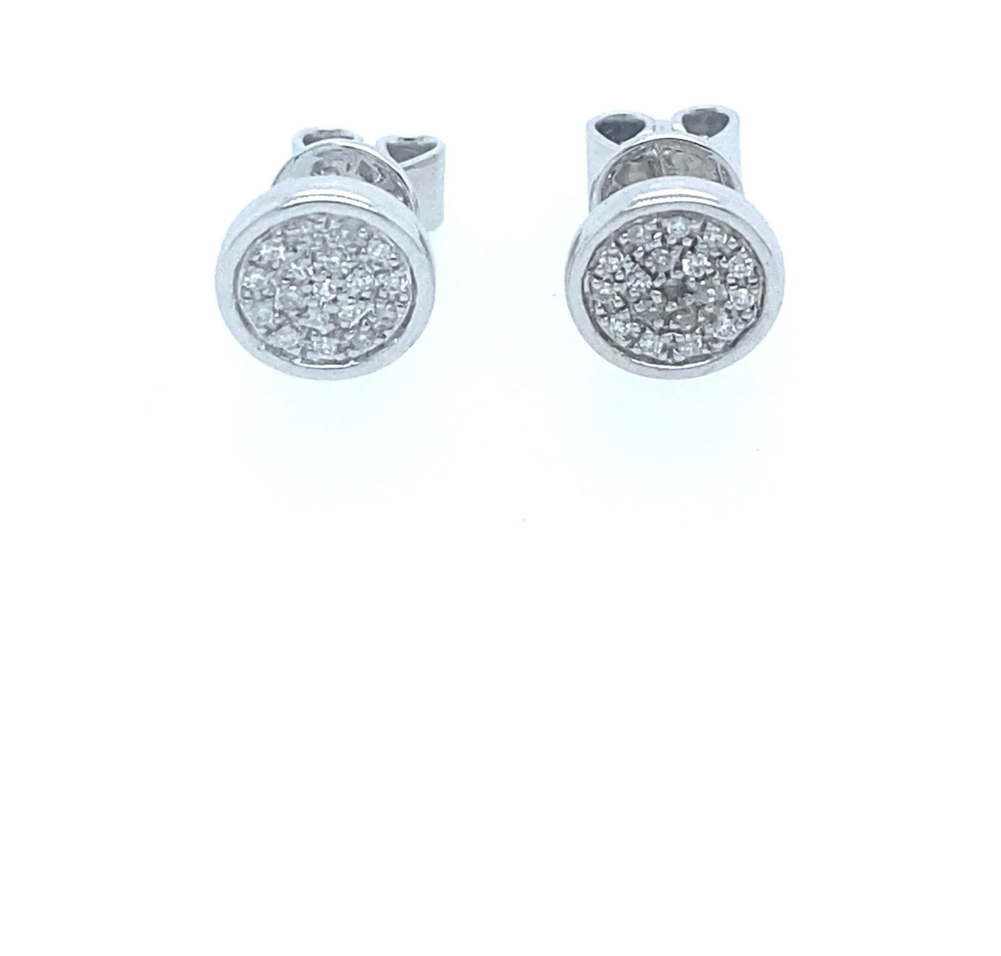 0.10Ct Diamond Stud Earrings 14k WG