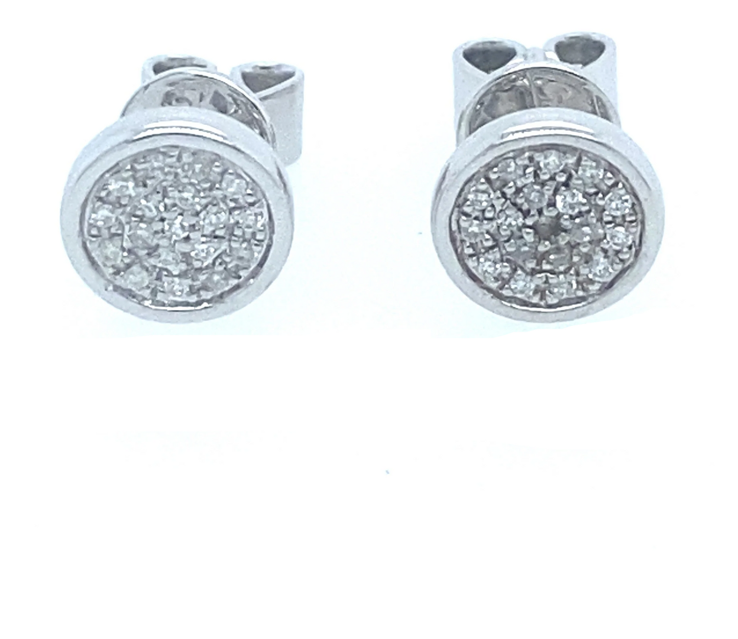 0.10Ct Diamond Stud Earrings 14k WG