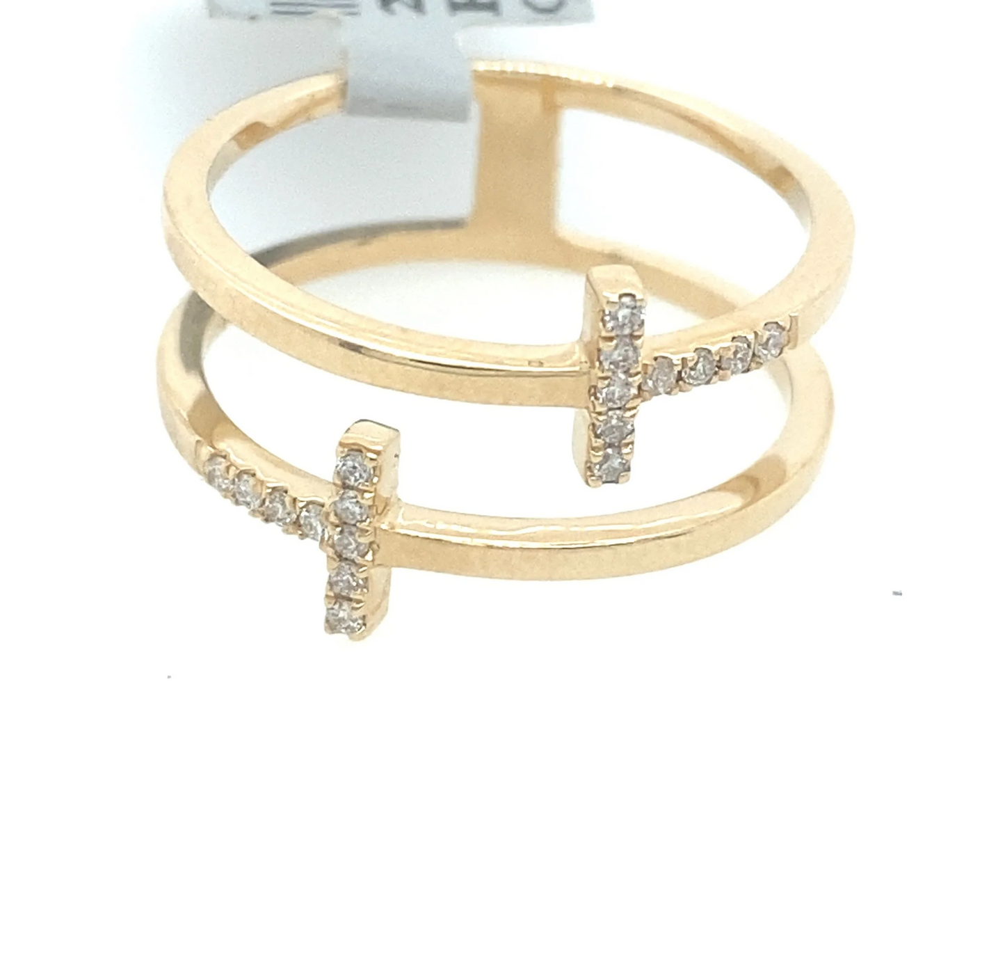 [Ring] 0.12Ct Diamond Band 14k YG