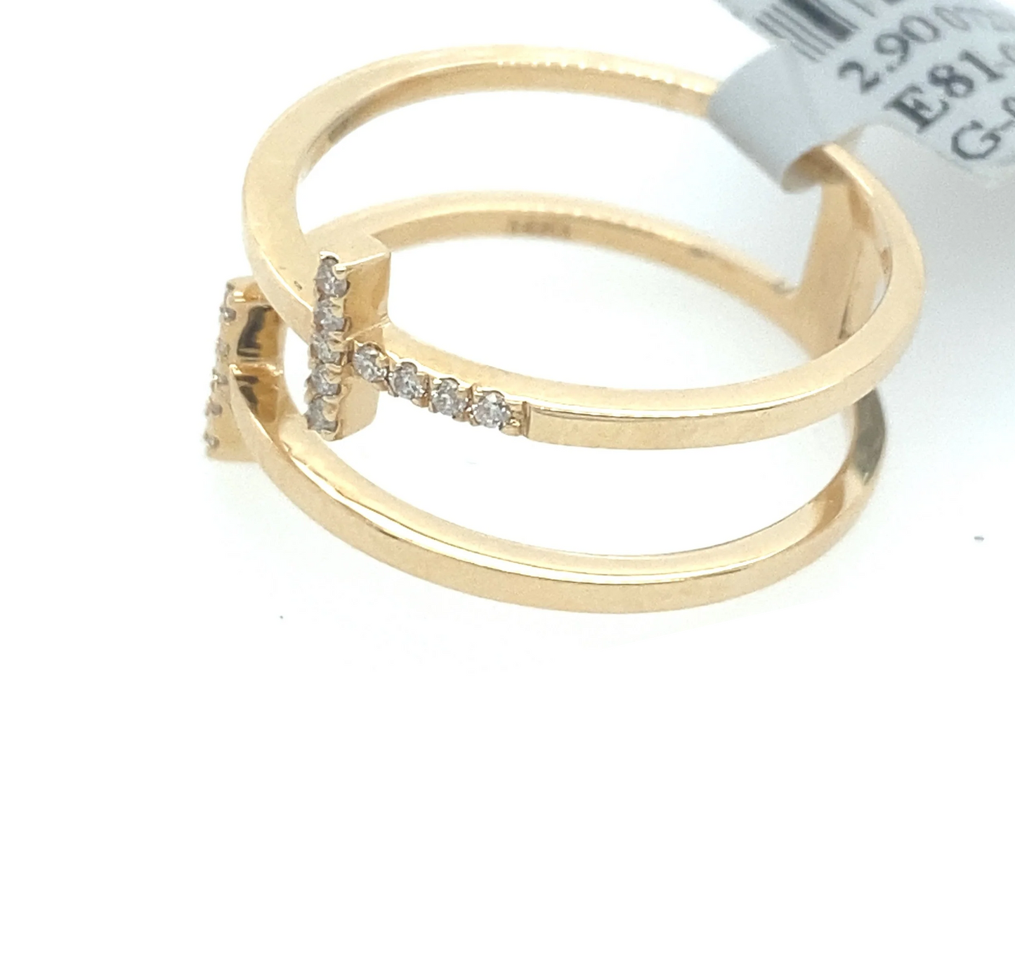 [Ring] 0.12Ct Diamond Band 14k YG