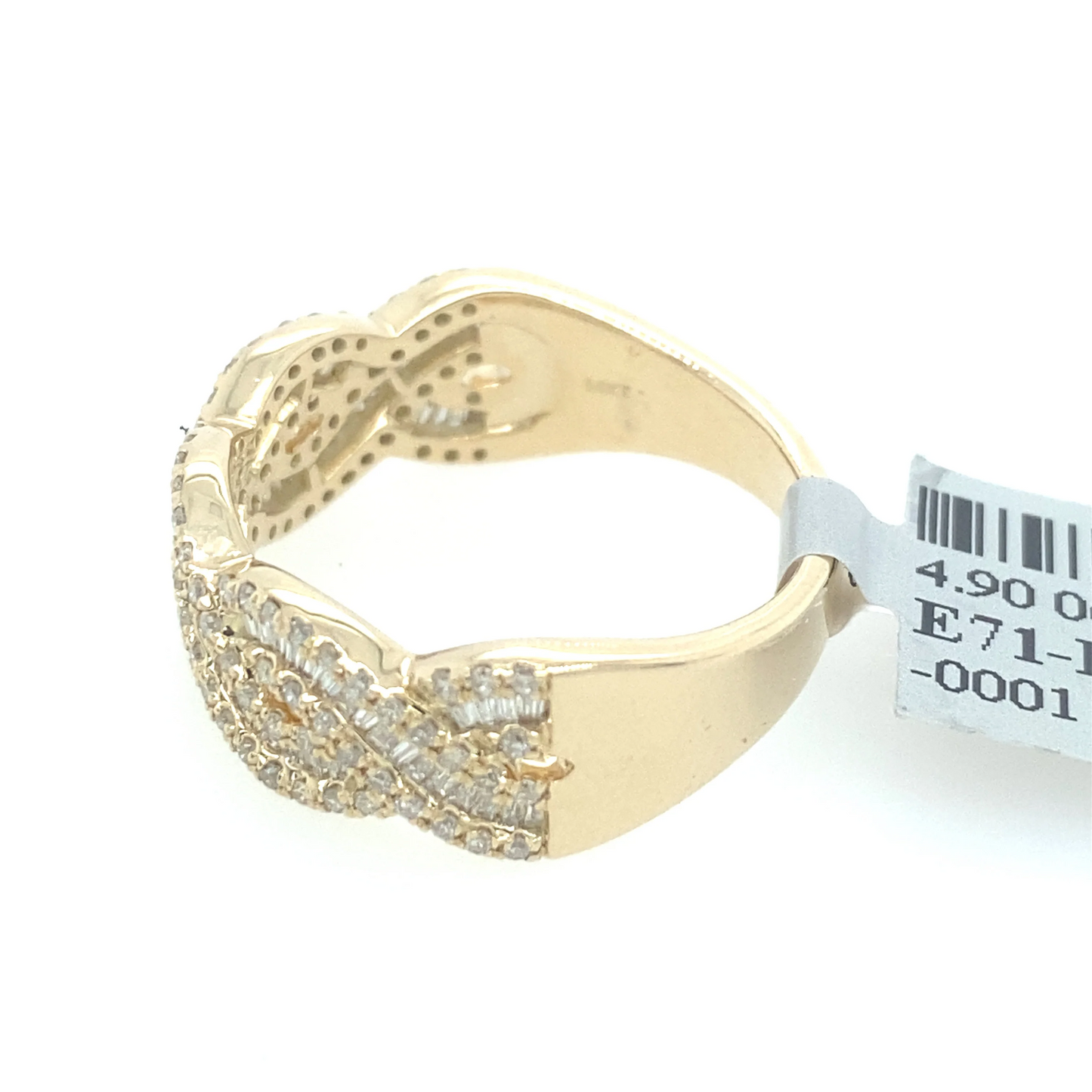 [Ring] 0.75Ct Diamond Braided Ring 14k YG