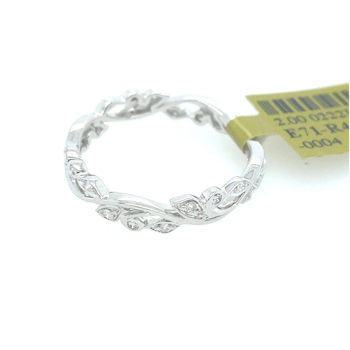 [Ring] 0.18Ct Diamond Band 14k WG