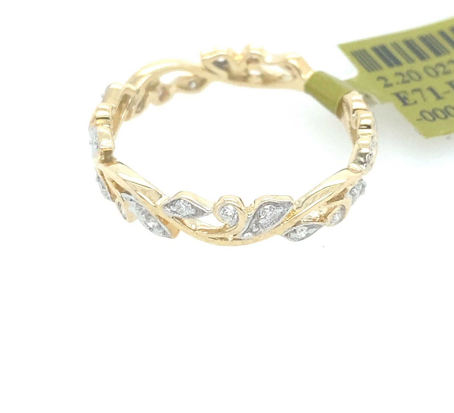 [Ring] 0.18Ct Diamond & Band 14k YG