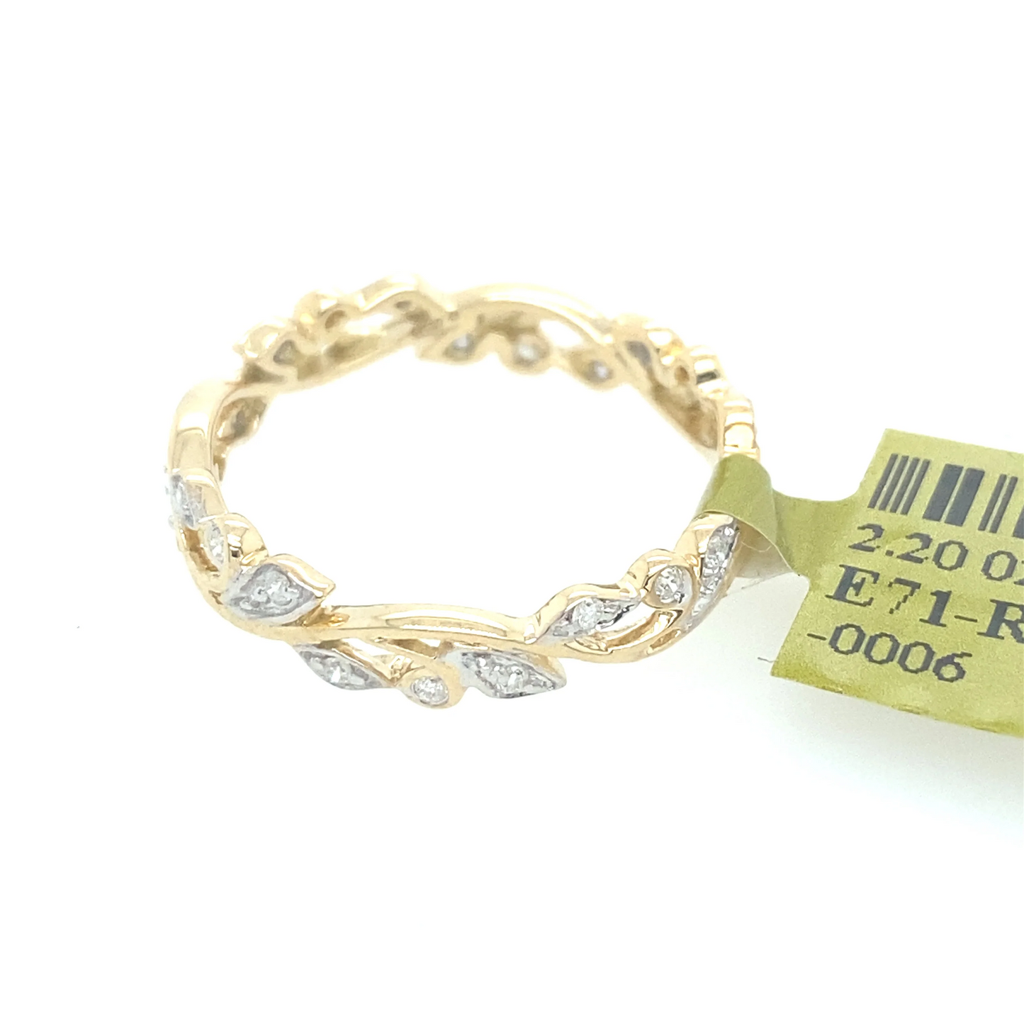 [Ring] 0.18Ct Diamond & Band 14k YG
