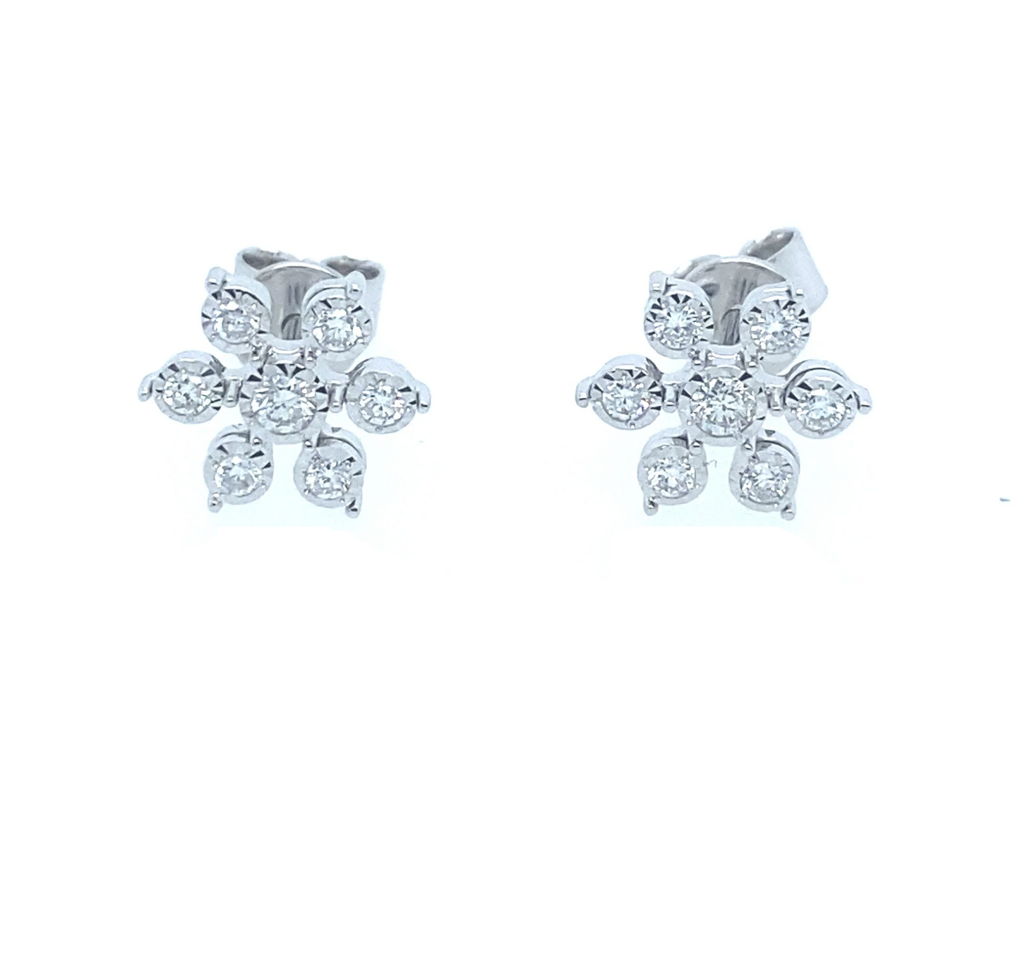 0.24Ct Diamond Stud Earrings 14k WG
