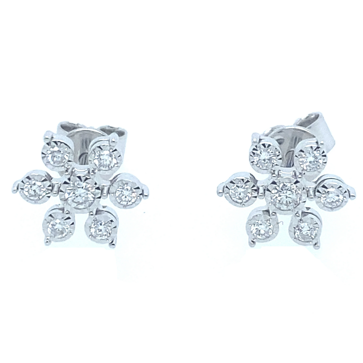 0.24Ct Diamond Stud Earrings 14k WG