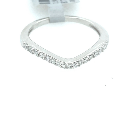 [Ring] 0.25Ct Diamond Curve Band 14k WG