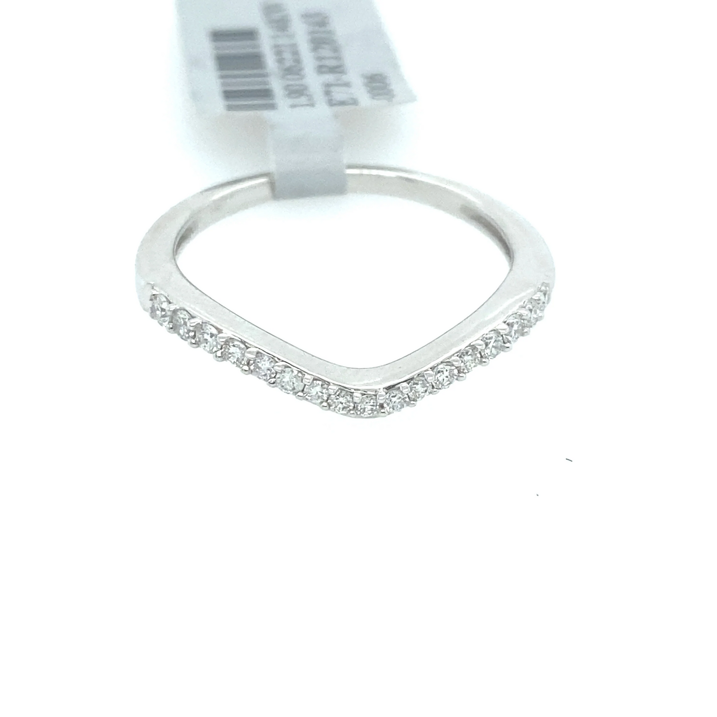 [Ring] 0.25Ct Diamond Curve Band 14k WG
