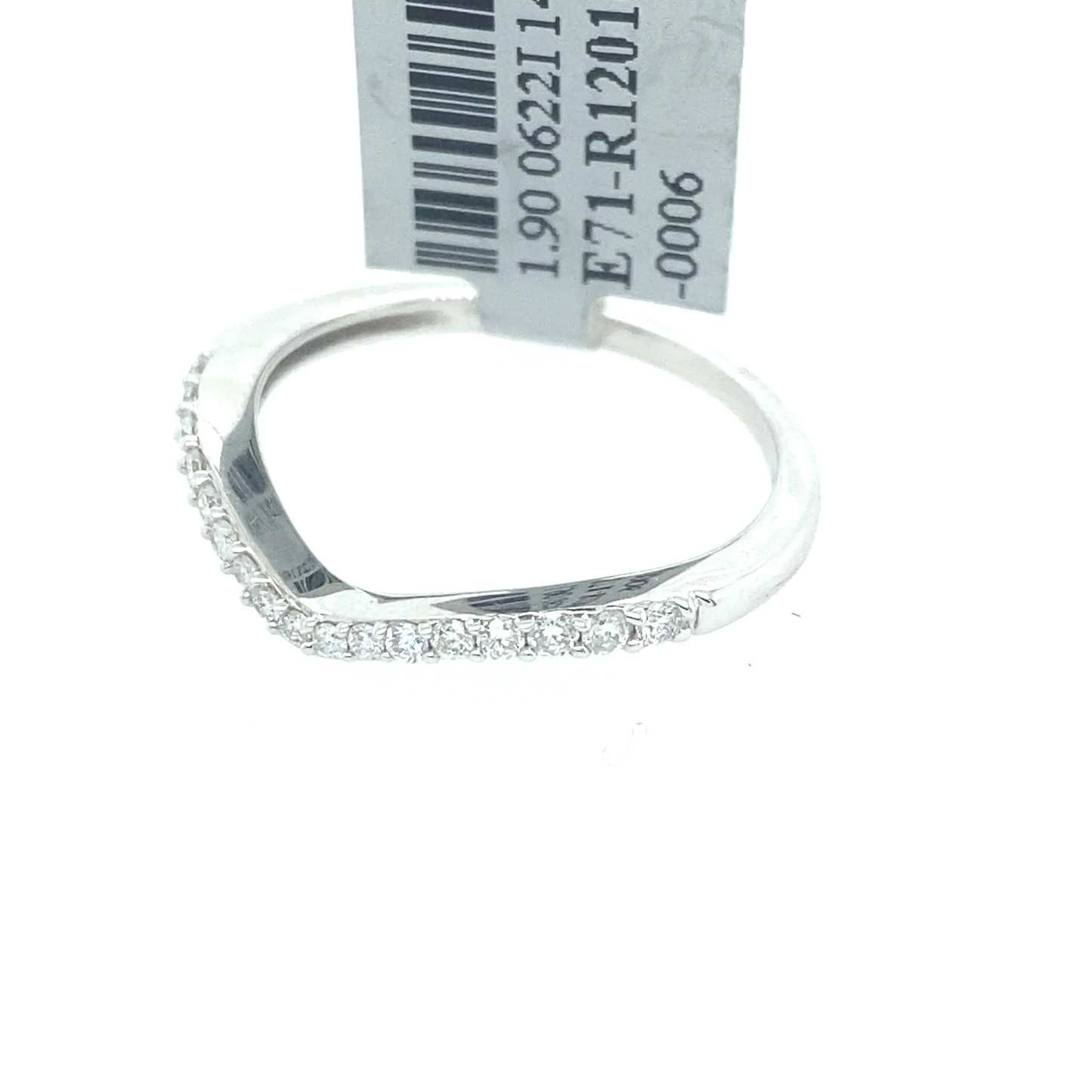 [Ring] 0.25Ct Diamond Curve Band 14k WG