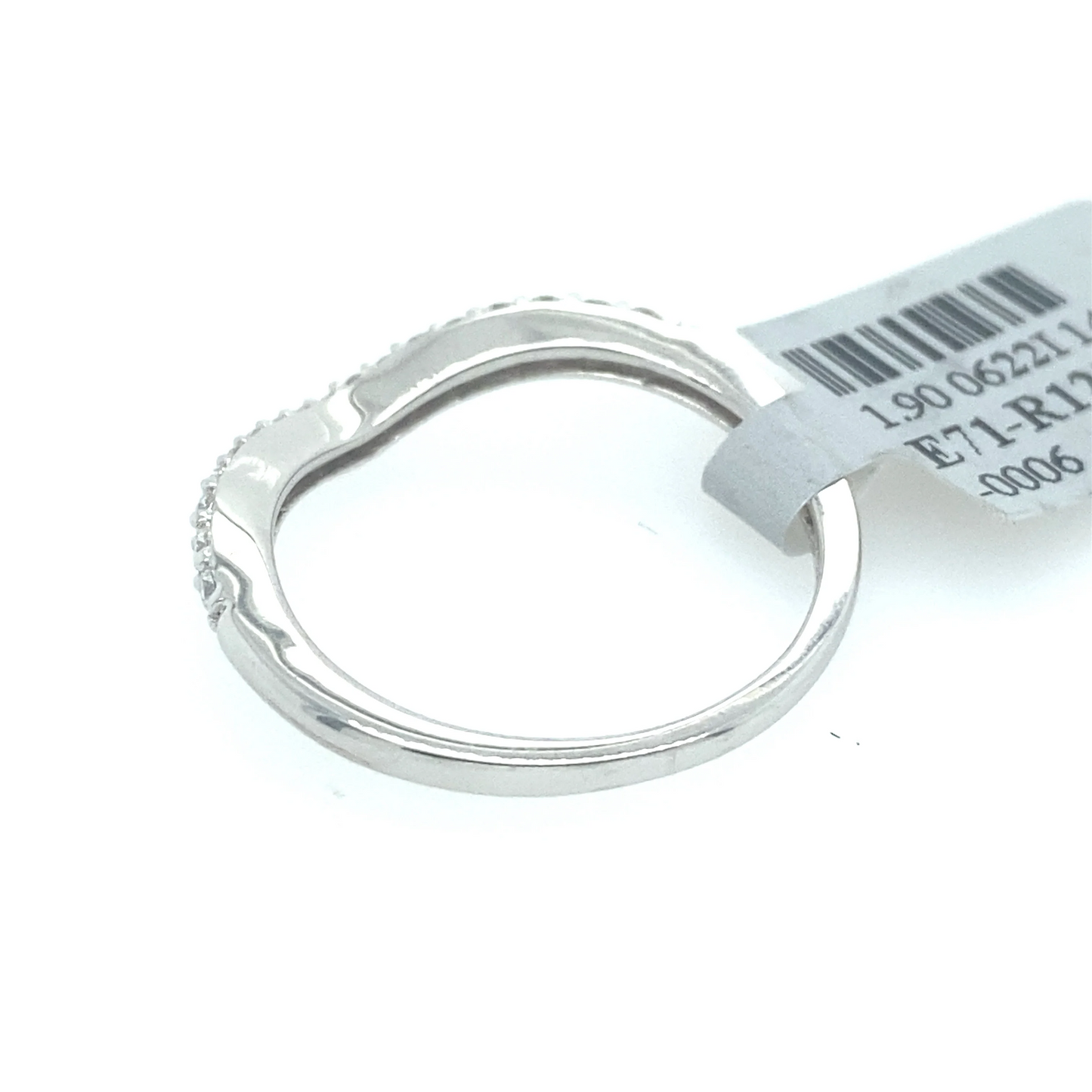 [Ring] 0.25Ct Diamond Curve Band 14k WG
