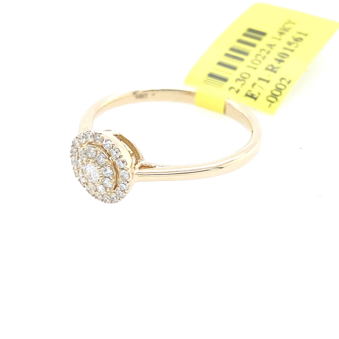 [Ring] 0.30Ct Diamond Cluster Ring 14k YG