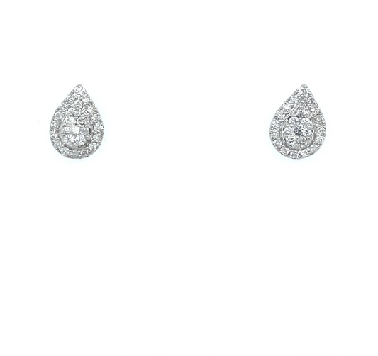 0.30Ct Diamond Stud Earrings 14k WG