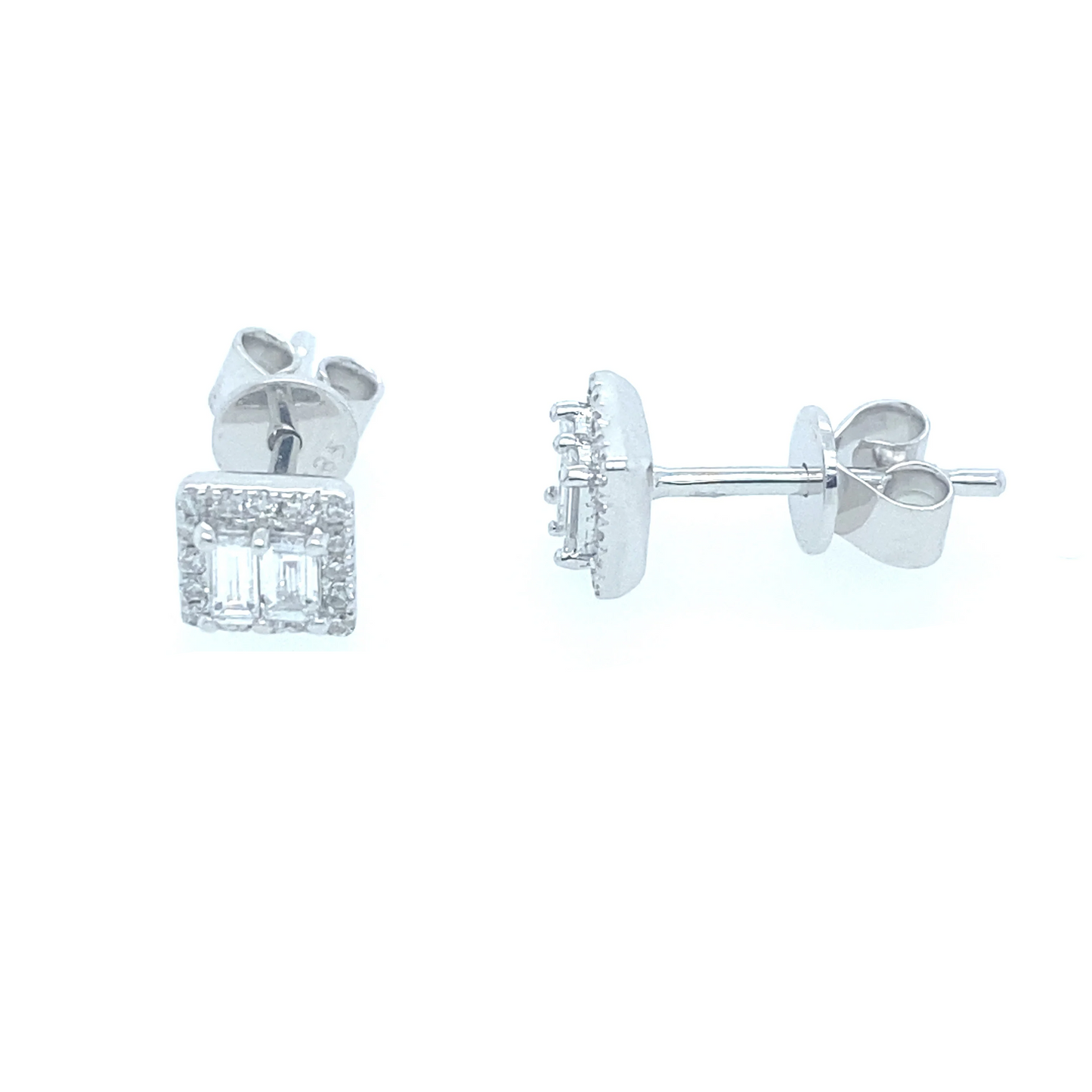0.32Ct Diamond Stud Earrings 14k WG
