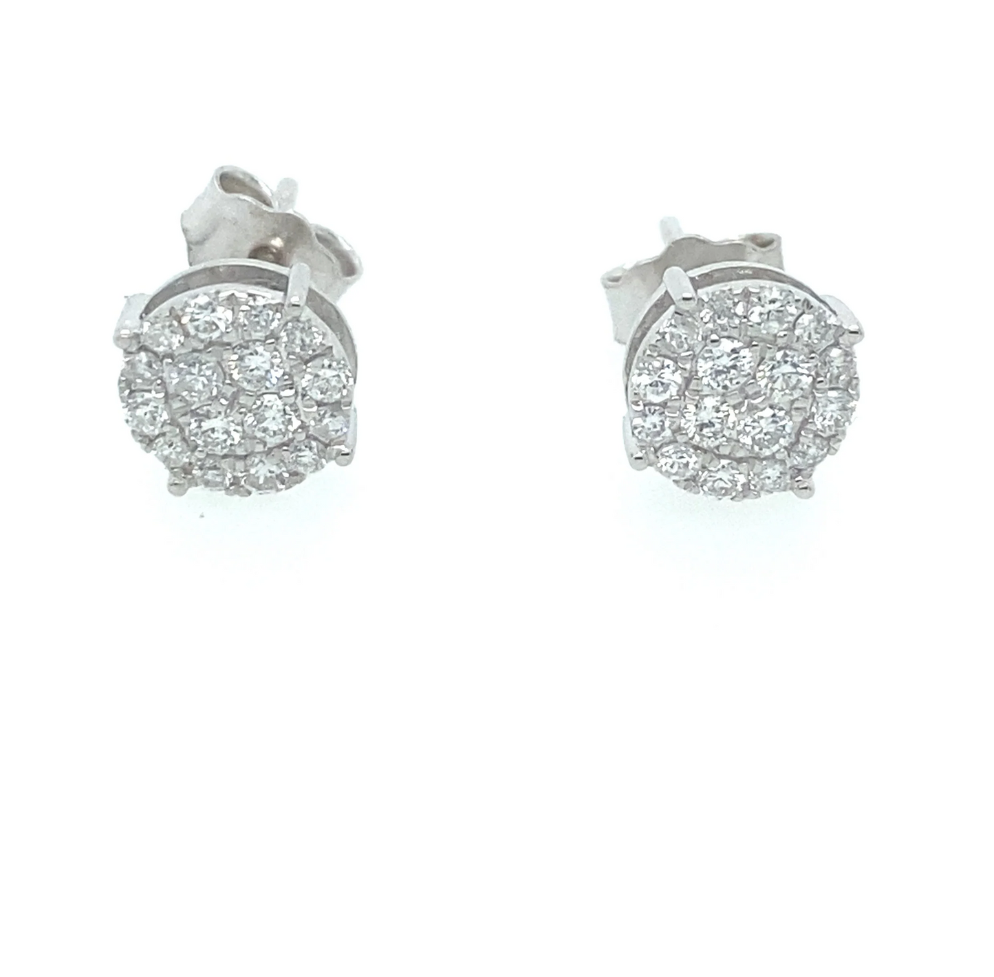0.40Ct Diamond Stud Earrings 14k WG