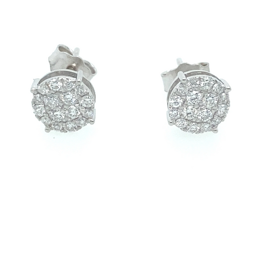 0.40Ct Diamond Stud Earrings 14k WG