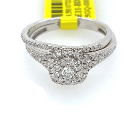 [Ring] 0.50Ct Diamond Bridal Set Ring 14k WG
