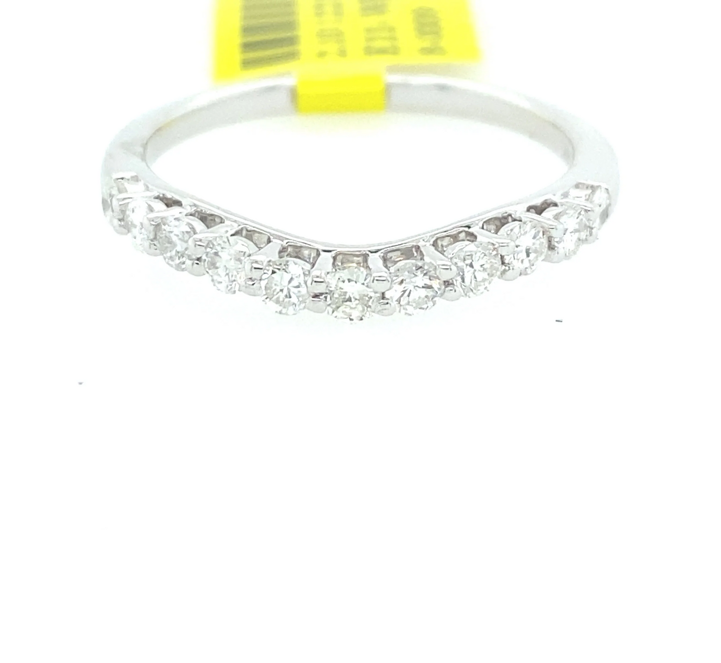 [Ring] 0.52Ct Diamond Curve Band 14k WG