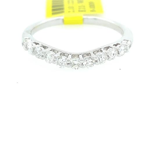 [Ring] 0.52Ct Diamond Curve Band 14k WG