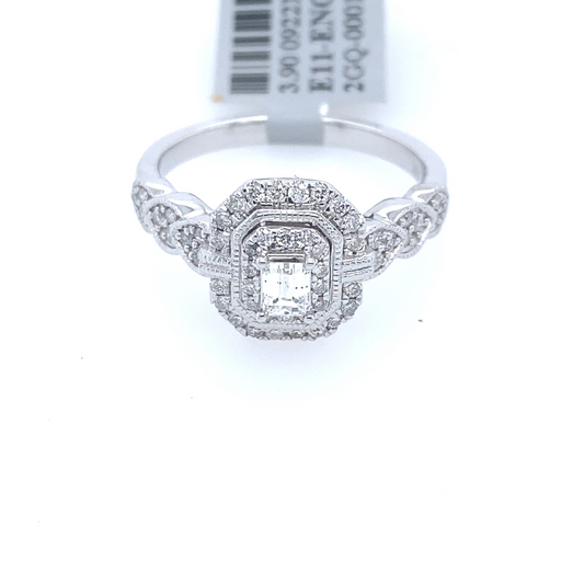[Ring] 0.54Ct Diamond Ring 14k WG