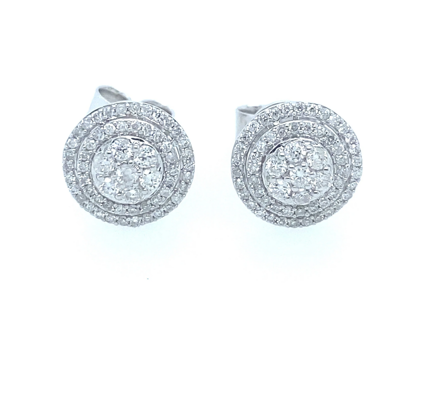 0.54Ct Diamond Stud Earrings 14k WG
