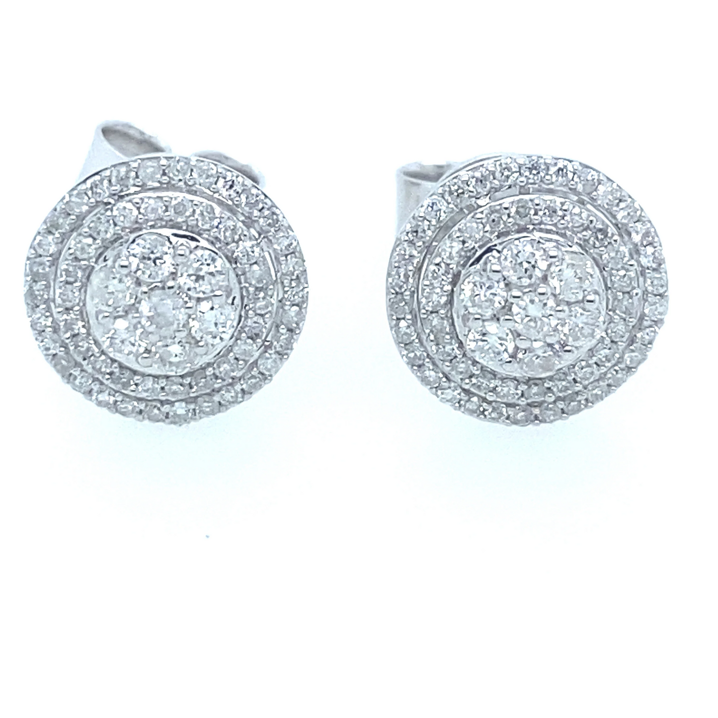 0.54Ct Diamond Stud Earrings 14k WG