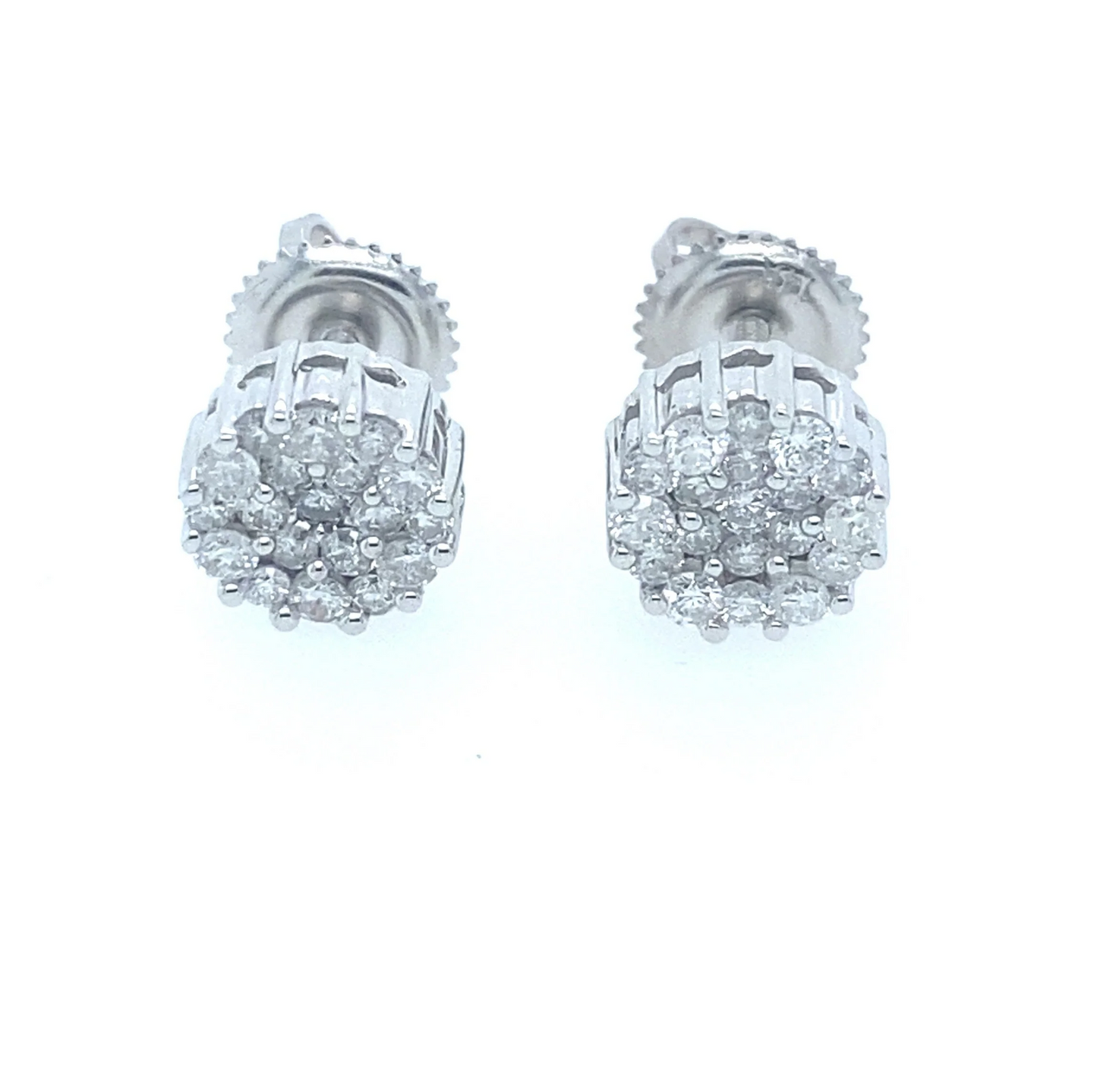 0.56Ct Diamond Stud Earrings 14k WG