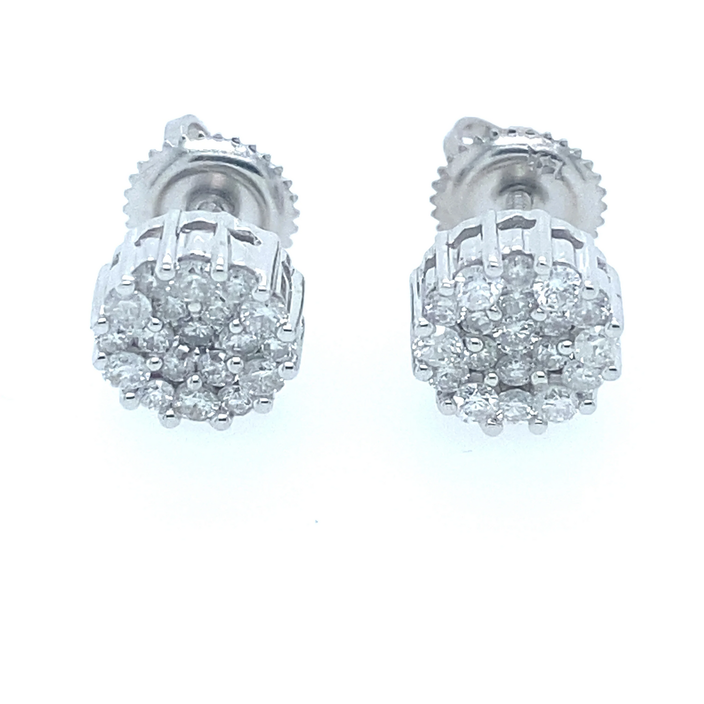 0.56Ct Diamond Stud Earrings 14k WG