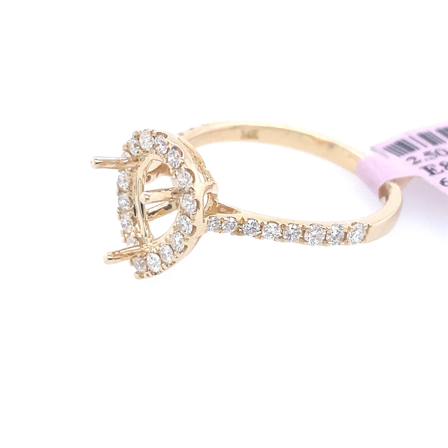 [Ring] 0.58Ct Diamond Pear Semi-Mount Ring 14k YG