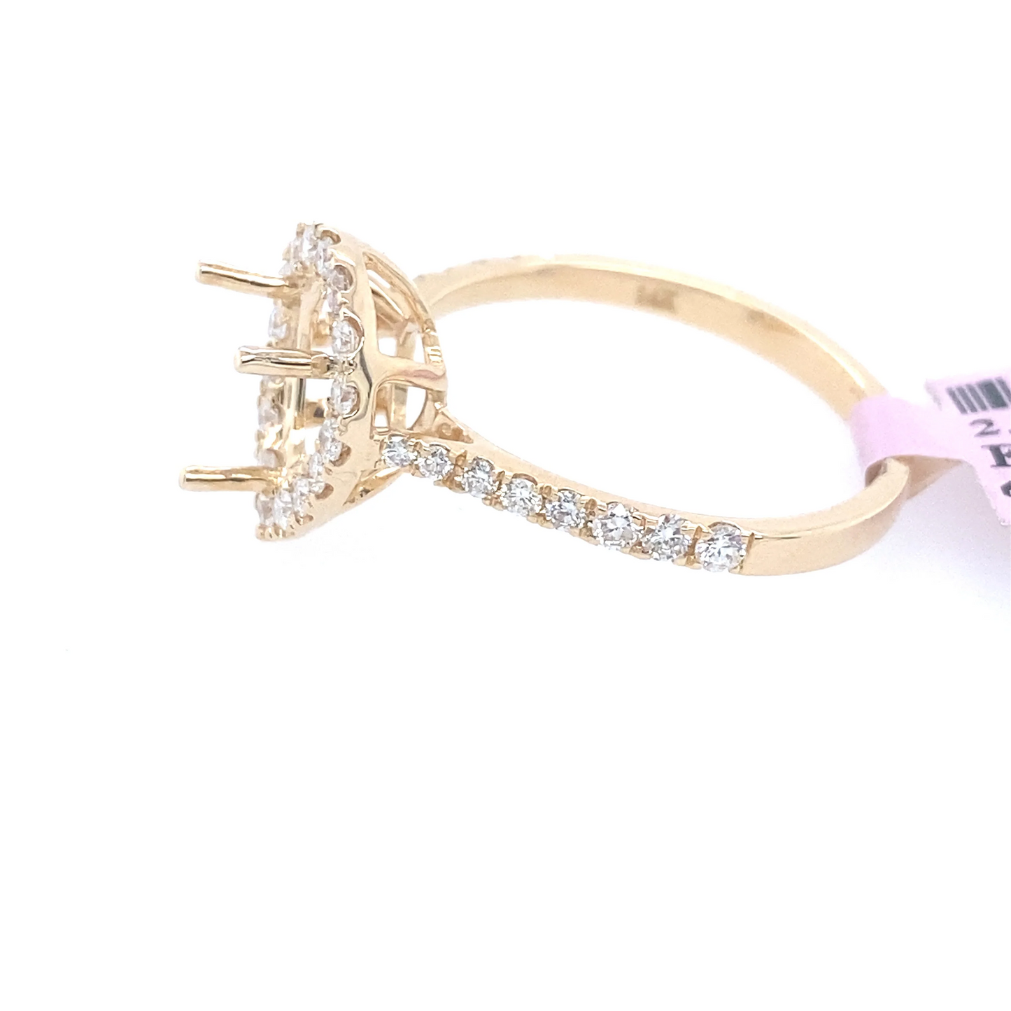 [Ring] 0.58Ct Diamond Pear Semi-Mount Ring 14k YG