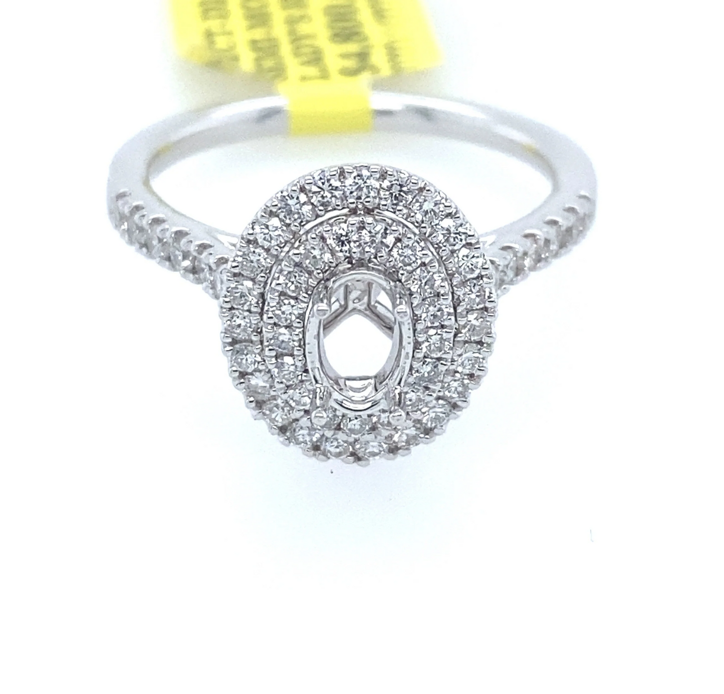 [Ring] 0.62Ct VS Diamond Oval Semi-Mount Ring 14k WG