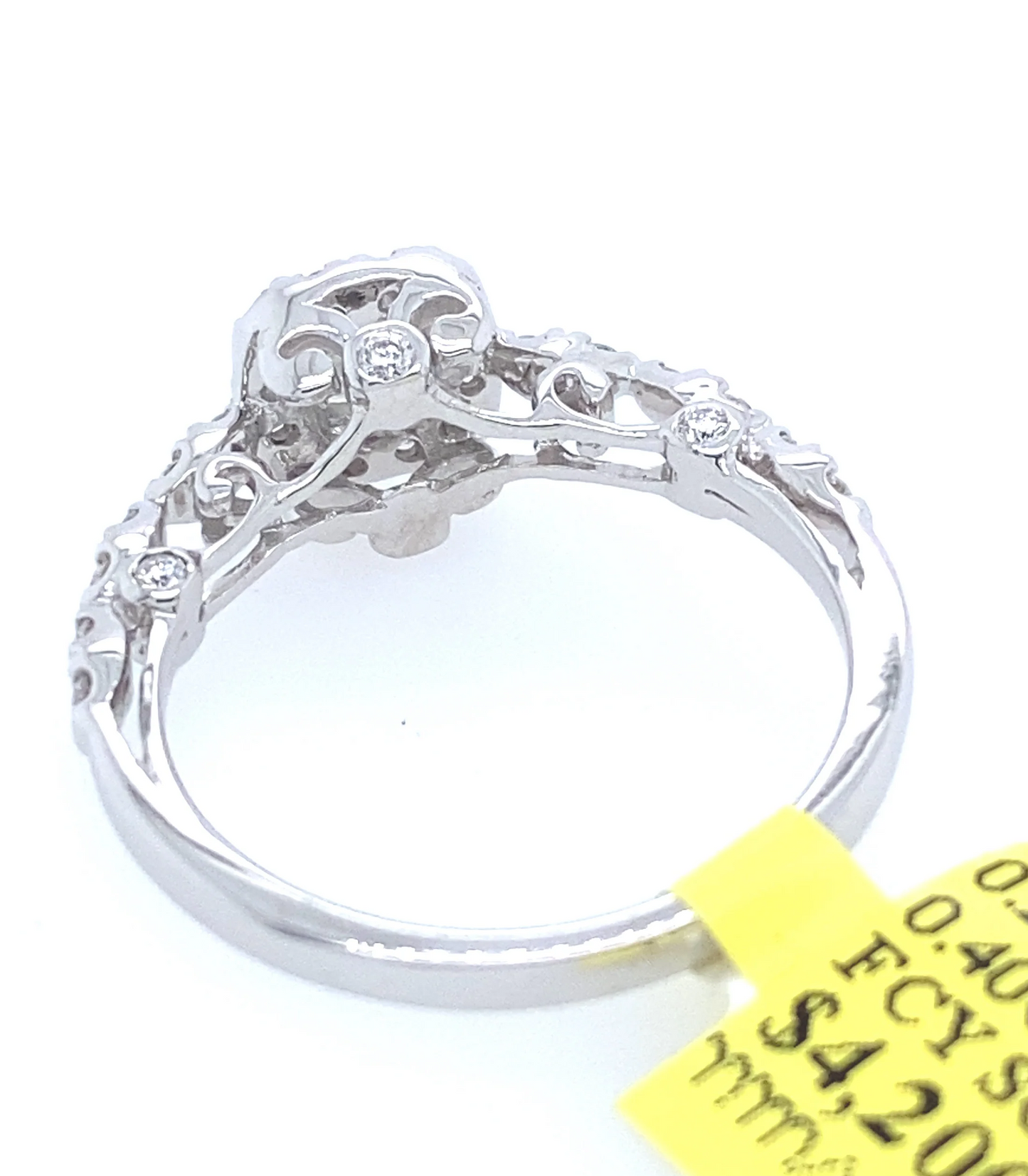 [Ring] 0.65Ct Princess Cut Diamond Solitaire Ring 14k WG