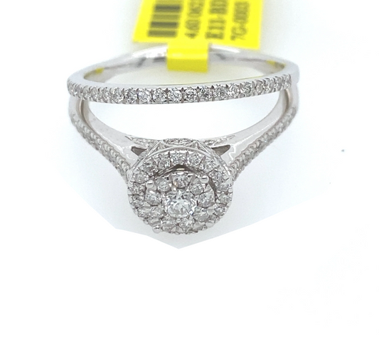 [Ring] 0.70Ct Diamond Bridal Set Ring 14k WG
