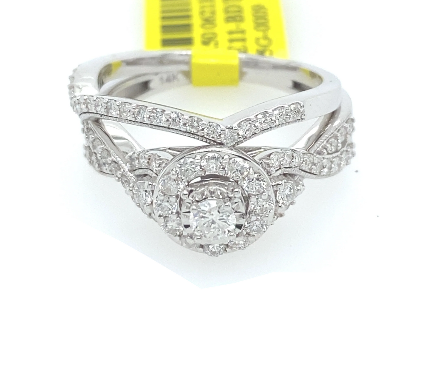 [Ring] 0.80Ct Diamond Bridal Set Ring 14k WG