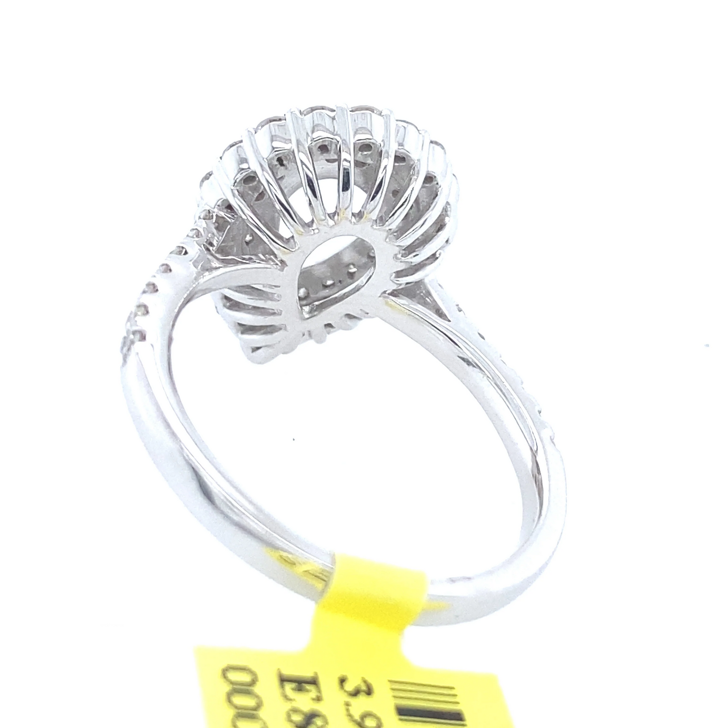 [Ring] 0.92Ct Diamond Pear Semi-Mount Ring 14k WG
