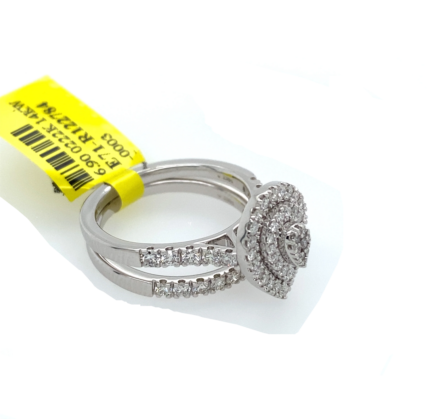 [Ring] 1.02Ct Diamond Bridal Set Ring 14k WG
