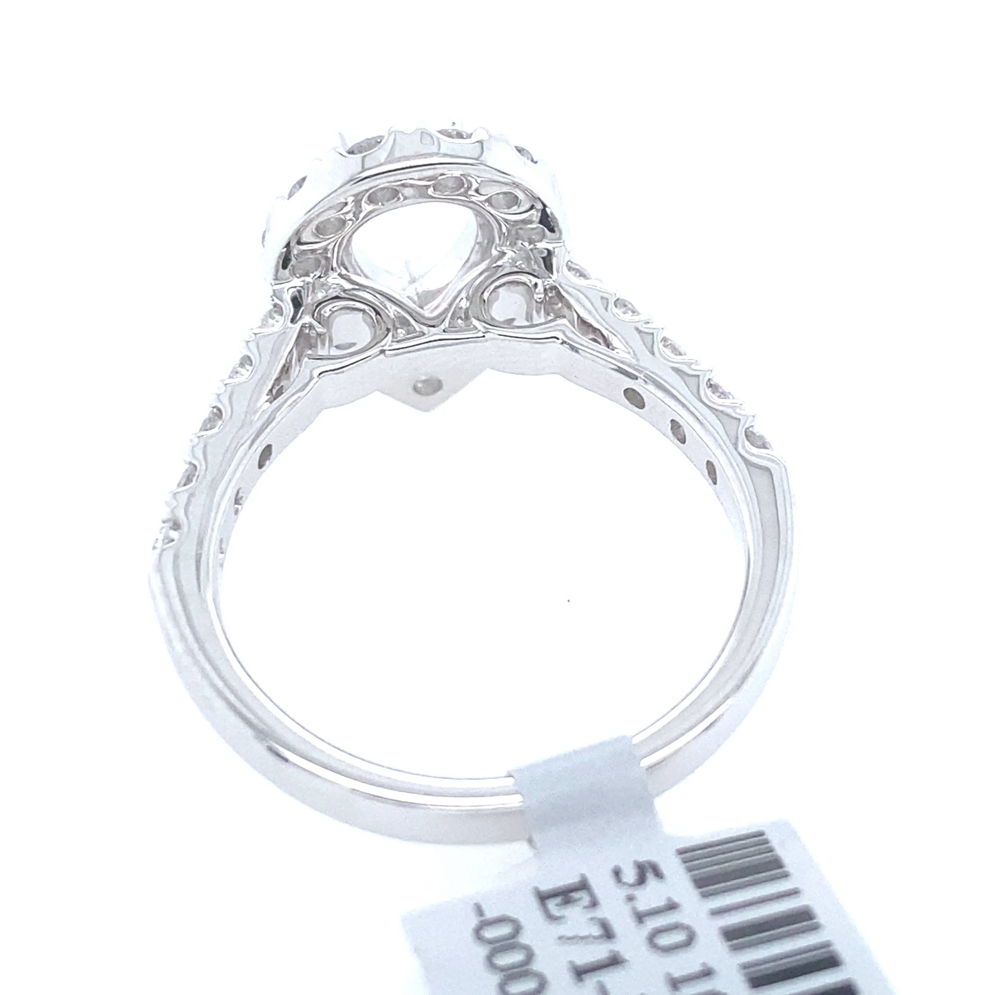 [Ring] 1.20Ct Diamond Oval Semi-Mount Ring 14k WG