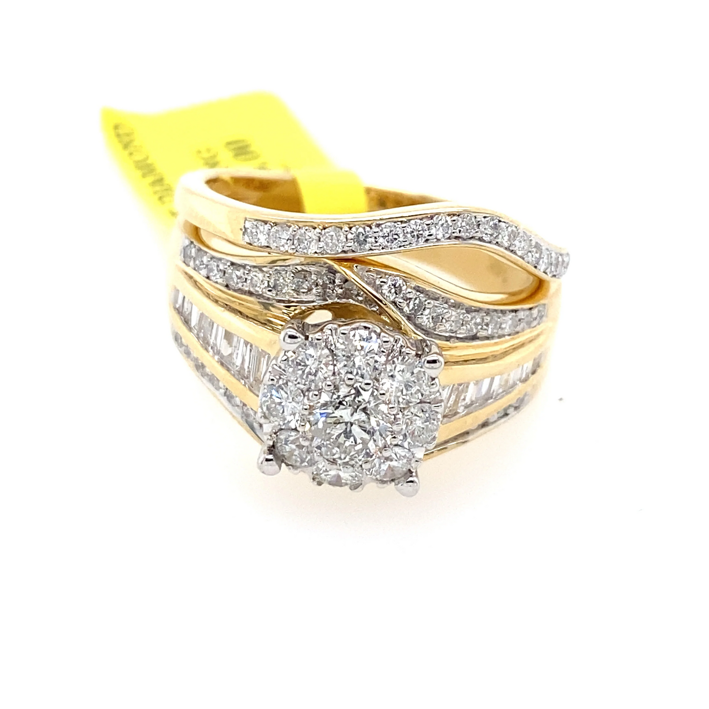 [Ring] 1.50Ct Diamond Bridal Set Ring 14k YG