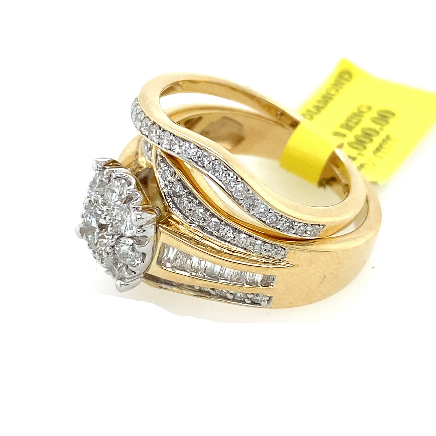 [Ring] 1.50Ct Diamond Bridal Set Ring 14k YG