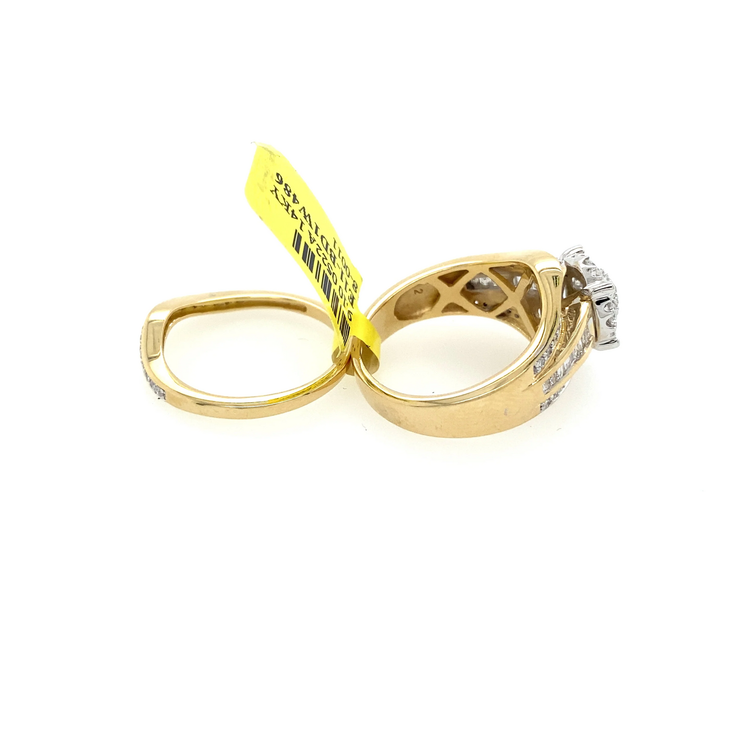 [Ring] 1.50Ct Diamond Bridal Set Ring 14k YG