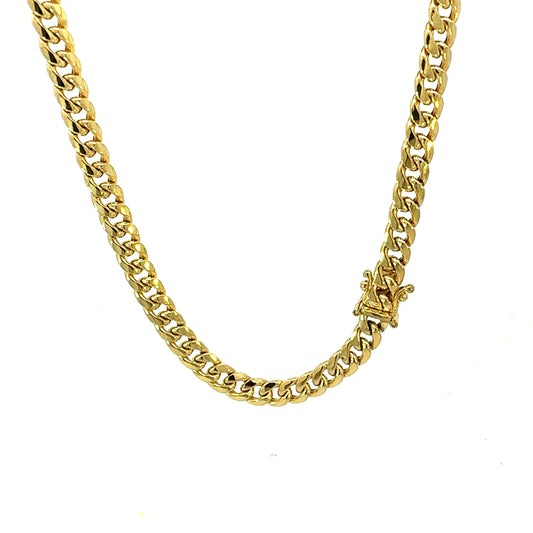 10k 6mm Hollow Miami Cuban (20''=17.8gr)