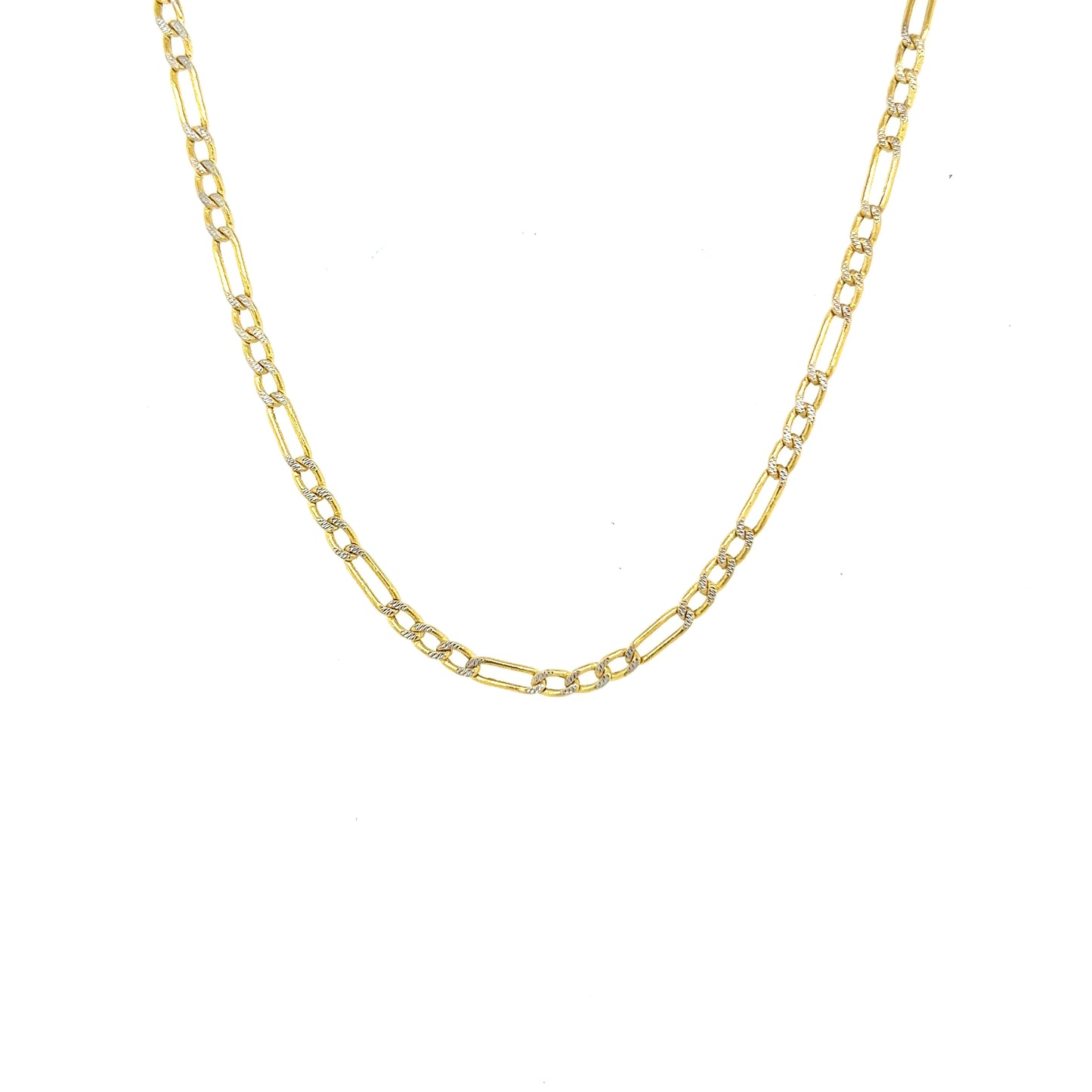 10k White Pave Hollow Figaro 2.3mm (20''=2.33gr)