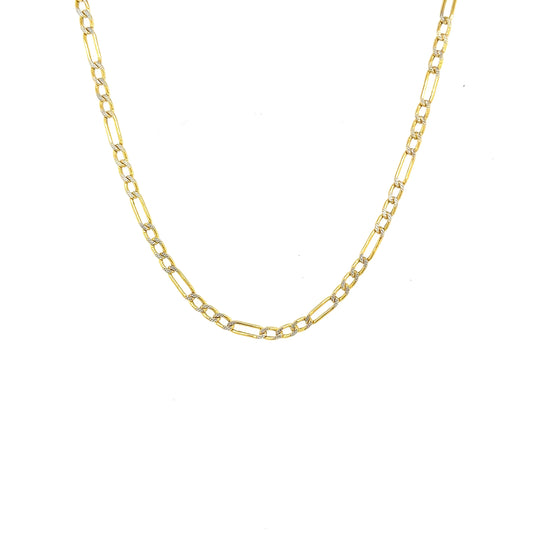 10k White Pave Hollow Figaro 2.3mm (20''=2.33gr)