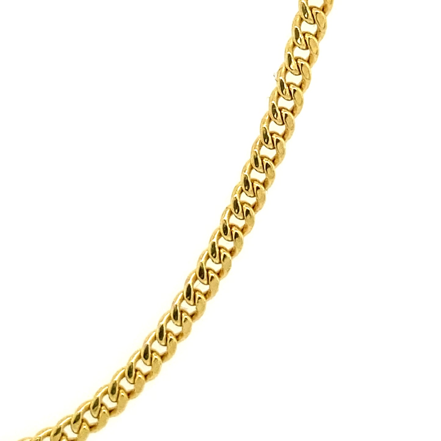 14k 2.5mm Hollow Miami Cuban (20''=)