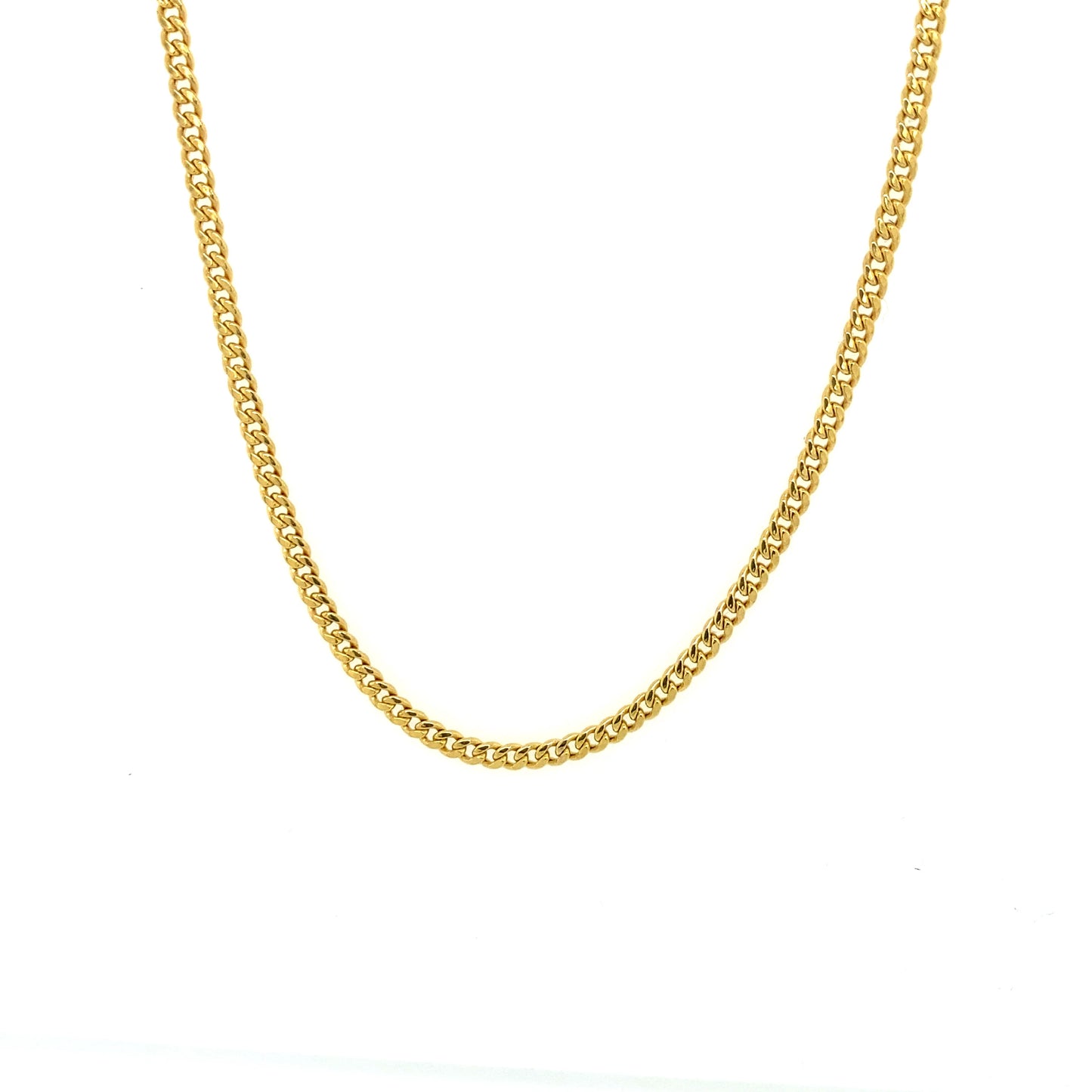 14k 2.5mm Hollow Miami Cuban (20''=)