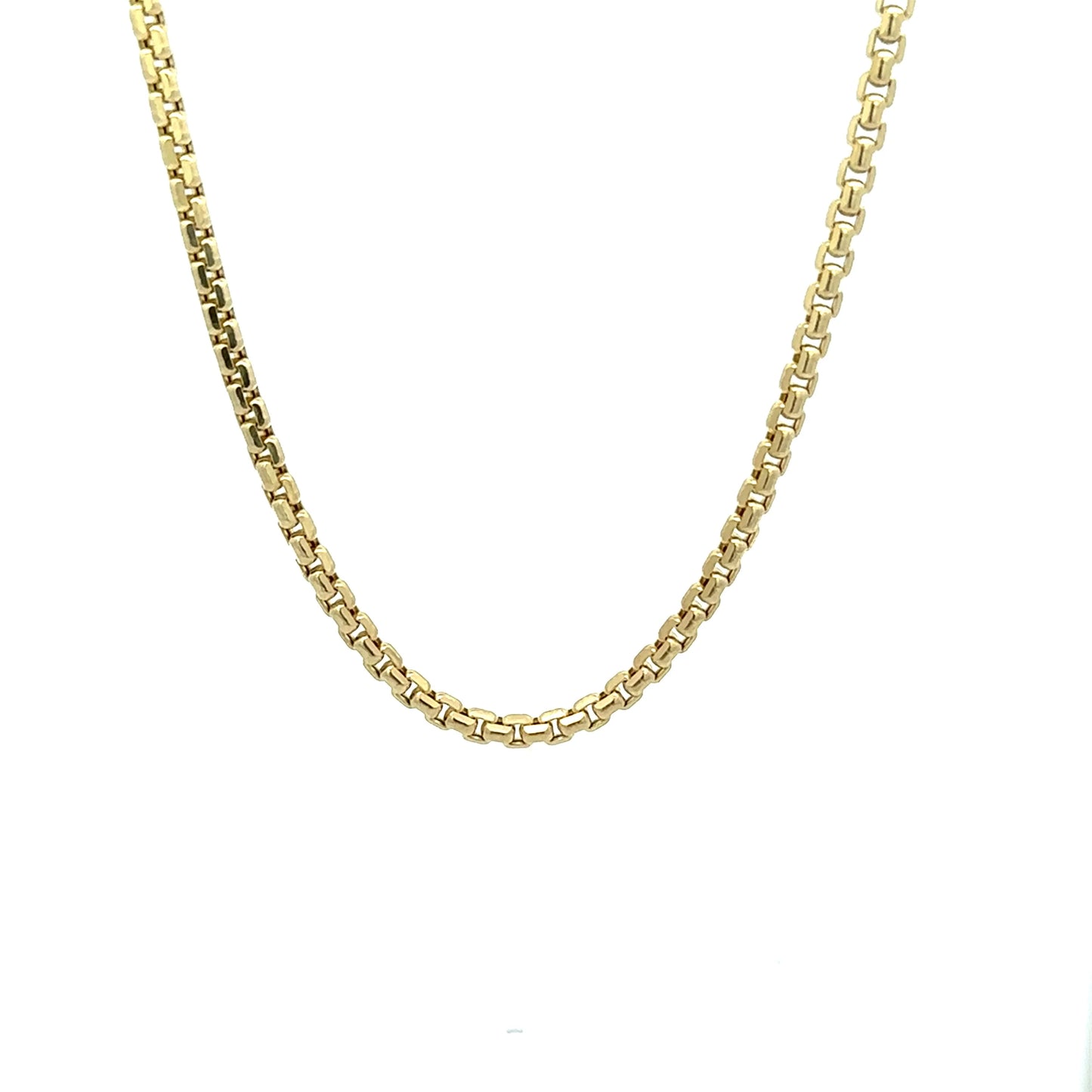 14k 2.8mm Hollow Round Box DC (20''=)